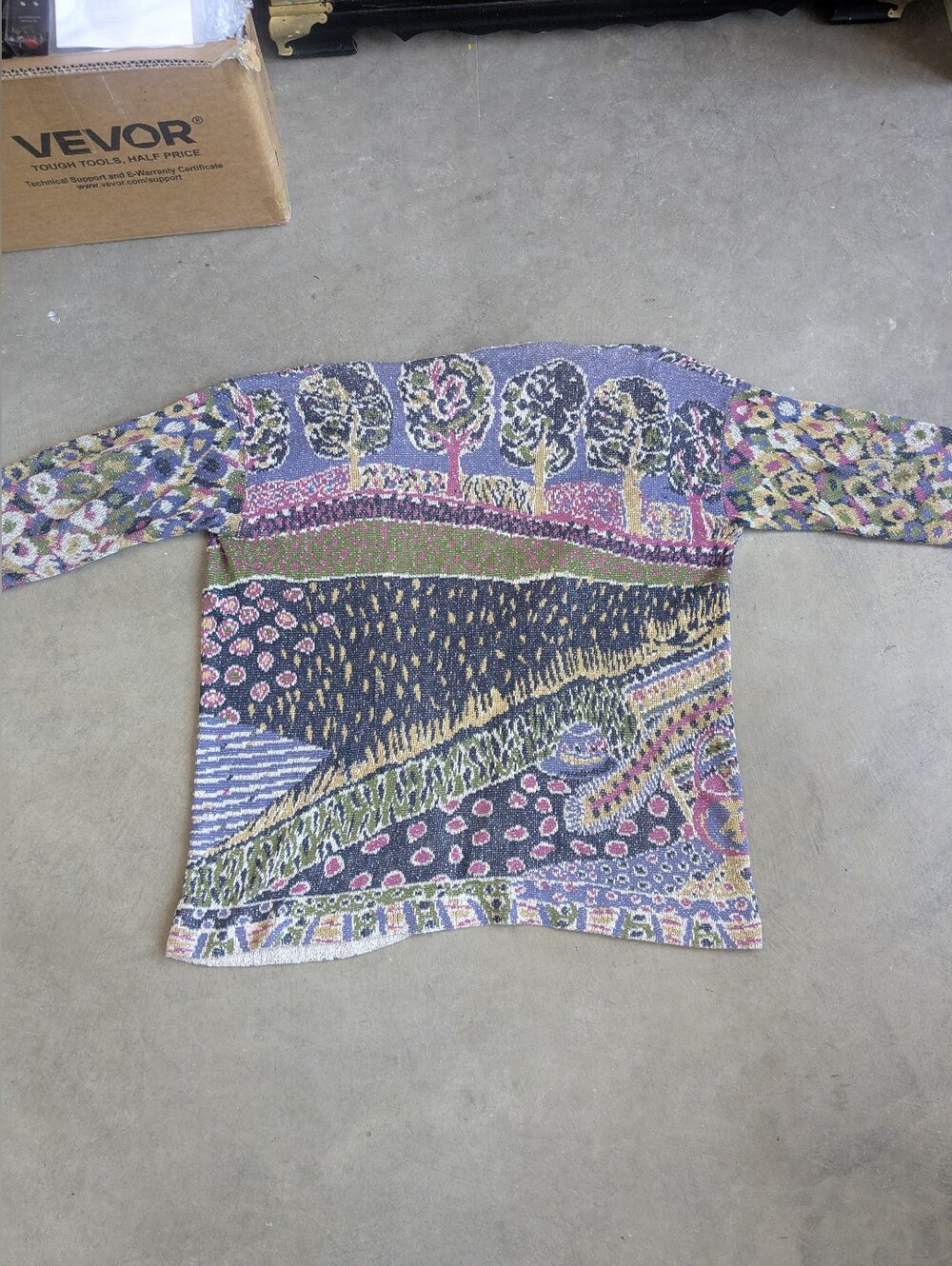 Amazing Vintage Missoni Open Cardigan Floral Figurative 44 - Picture 2 of 16